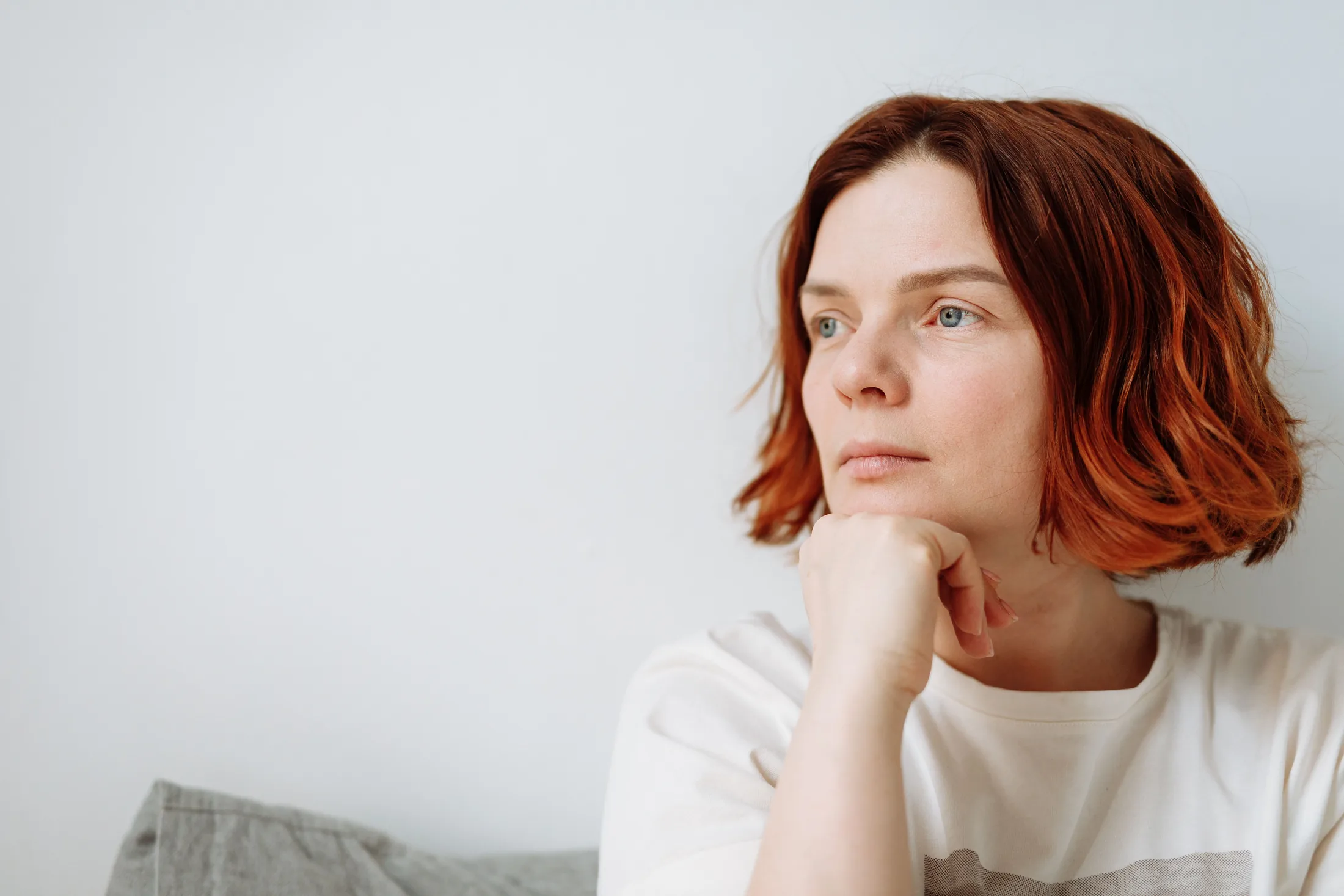Thoughtful adult representing anxiety and depression concerns